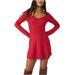 Free People Dresses | Free People “Cranberry” Cutout Cable-Knit Sweater Dress | Color: Pink | Size: M