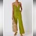Anthropologie Pants & Jumpsuits | Anthropologie Daily Practice Kit Kat Wide Leg Jumpsuit Green Chartreuse | Color: Green/Yellow | Size: S
