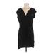 Nicole Miller New York Casual Dress: Black Dresses - Women's Size Medium