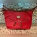 Dooney & Bourke Bags | Dooney & Bourke Pebbled Leather Purse Handbag Satchel | Color: Gold/Red | Size: Os