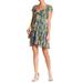 Free People Dresses | Free People Womens Miss Right Fit & Flare Dress | Color: Blue/Green | Size: S