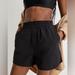 Madewell Shorts | Madewell Women’s Black Pull-On Shorts Size Medium Elastic Waist 100% Cotton | Color: Black | Size: M