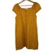 Madewell Dresses | Madewell Texture & Thread Size S Mustard Yellow Button Up Shift Dress | Color: Gold/Yellow | Size: S