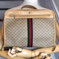 Gucci Bags | Gucci Ophidia Micro Gg Top Handle Full Zipper Travel Carry Case Vintage | Color: Gold/Green | Size: Os