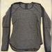 Lululemon Athletica Tops | Lululemon Winter Wright Long Sleeve Reversible Top. Size 6. | Color: Black/Gray | Size: 6