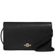 Coach Bags | Coach Anna Leather Foldover Crossbody Clutch - Black Pebbled Leather 3037 | Color: Black | Size: Os