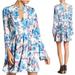 Free People Dresses | Free People Tegan Ivory Floral Mini Dress | Color: Blue/Purple | Size: 2