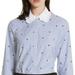Kate Spade Tops | Kate Spade Broome Street Stars And Stripes Ruffled Button Down | Color: Blue/White | Size: M