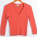 Michael Kors Sweaters | Michael Kors M (Junior?) Red V Neck 3/4 Sleeve Sweater | Color: Red | Size: M