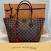 Louis Vuitton Bags | Louis Vuitton Damier Ebene Caissa Mm | Color: Brown/Red | Size: Approx 13/16 X 10 X 7 Drop 8