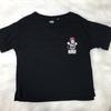 Disney Tops | Disney X Uniqlo Minnie Mouse Black Jersey Style Crop Boxy T-Shirt #28 Size Small | Color: Black/Red | Size: S