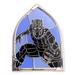 Disney Jewelry | Marvel Disney Loungefly Pin: Black Panther Stained Glass Window | Color: Black/Purple | Size: Os