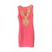Lilly Pulitzer Dresses | Lilly Pulitzer Bright Pink Sleeveless Shift Cocktail Dress With Gold Accents | Color: Gold/Pink | Size: Xxs