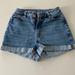 American Eagle Outfitters Shorts | American Eagles Outfitters Light Wash Highest Rise Mom Shorts | Color: Blue | Size: 000
