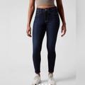 Athleta Jeans | Athleta Sculptek Skinny Jeans In Midnight Dark Stretch Denim 0 Petite | Color: Blue | Size: 0p