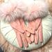 Burberry Accessories | Burberry Pink Fur & Leather Gloves | Color: Pink | Size: Os