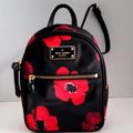 Kate Spade Bags | Kate Spade Poppy Flower Mini Backpack | Color: Black/Red | Size: Small