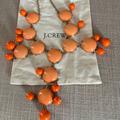 J. Crew Jewelry | J. Crew The Original Bubble Necklace Classic Bib Statement Necklace In Orange | Color: Gold/Orange | Size: Os