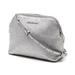 Michael Kors Bags | Michael Kors Lt Pewter Lg Dome Crossbody Leather Bag | Color: Gray/Silver | Size: 9”W X 7”H X 3.5”D