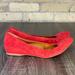 J. Crew Shoes | J. Crew Suede Cece Ballet Flats | Color: Red | Size: 8.5