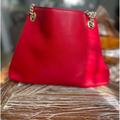 Gucci Bags | 100% Authentic Gucci Soho Chain Tote In Red | Color: Red | Size: Os