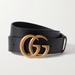 Gucci Accessories | Gucci Gg Marmont Women’s Belt. Worn Once! | Color: Black/Gold | Size: 80