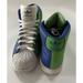 Adidas Shoes | Adidas Hi-Top Sneakers Trefoil Three Stripes Vintage Retro Green Blue Mens 11.5 | Color: Blue/Green | Size: 11.5