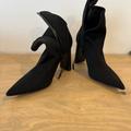 Zara Shoes | Black Nylon Pointed Toe Boots | Color: Black | Size: 6