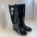 Coach Shoes | Coach New York Black Rain Boots Size 9 | Color: Black | Size: 9