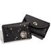 Coach Bags | Coach 1941 Turnlock Card Case With Tea Rose Studs Black Glovetanned Leather Nwt | Color: Black/Silver | Size: Os