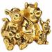 Disney Jewelry | Disney Pooh, Tigger, Piglet Vtg Gold Brooch | Color: Gold | Size: Os