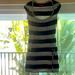 American Eagle Outfitters Dresses | Euc American Eagle Striped Drawstring Dress (Xs) | Color: Blue/Gray | Size: Xs