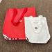 Lululemon Athletica Bags | Large And Small Lululemon Reusable Bag Set Red And White | Color: Red/White | Size: Os