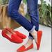 J. Crew Shoes | J. Crew Fiery Red Suede Smoking Slippers | Color: Red | Size: 9.5