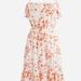 J. Crew Dresses | Jcrew Tiered Mini Dress In Breezy Blooms - Size M | Color: Red | Size: M