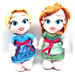 Disney Toys | Disney Store Baby Elsa Anna Toddler 12" Plush Princesses Frozen Lot Of 2 | Color: Cream | Size: Osg