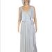 Free People Dresses | Free People Fiona Maxi Wrap Dress In Rain Blue Size M | Color: Blue | Size: M