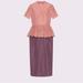 Gucci Dresses | Gucci Taffeta Tricolor Dress With Detachable Cape | Color: Pink/Purple | Size: S