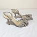 Kate Spade Shoes | Kate Spade Bow Silver Shimmer Heels | Color: Silver/Tan | Size: 7