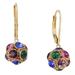 Kate Spade Jewelry | Kate Spade Time To Shine Drop Vibrant Crystal Leverback Earrings | Color: Gold/Purple | Size: Os