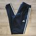 Adidas Pants & Jumpsuits | Hardly Worn - Adidas - Tapered Track Pants - Ankle Zip - Size Xs | Color: Black/Blue | Size: Xs