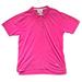 Lilly Pulitzer Tops | Lilly Pulitzer Womens White Label Vintage Large Pink Polo Shirt Gold Button Up | Color: Gold/Pink | Size: L