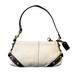 Coach Bags | Beautiful Coach Ivory Leather Small Purse/Bag W/Brown Trim And Brass | Color: Brown/Cream | Size: Os