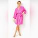 Lilly Pulitzer Intimates & Sleepwear | Lilly Pulitzer Elaine Knit Robe Size Xl/Xxl | Color: Pink | Size: Xl