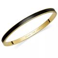 Kate Spade Jewelry | Kate Spade Black Bangle - Draw The Line | Color: Black/Gold | Size: Os