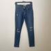 Levi's Jeans | Levi's 711 Womens Skinny Jeans Size W26 Blue Denim Distressed Spring Casual | Color: Blue | Size: 26