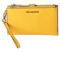 Michael Kors Bags | Michael Kors Jet Set Travel Large Double Zip Phone Wallet Jasmine Yellow | Color: Yellow | Size: Os