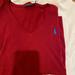 Polo By Ralph Lauren Tops | Beautiful Polo Women’s V Neck Top Almost New , | Color: Red | Size: L