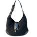Burberry Bags | Burberry Black Brooke Fabric Quilted Leather Hobo Bag | Color: Black/Gold | Size: Os