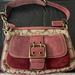 Coach Bags | Coach Vintage Fall 2004 Collection Maroon And Tan Shoulder Bag | Color: Tan | Size: Os